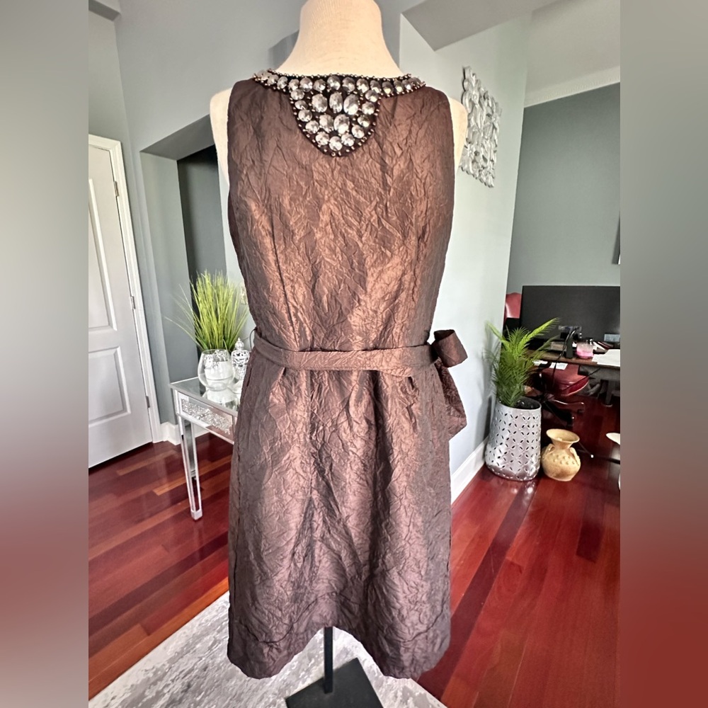 Rabbit Designs Brown Jeweled Dress